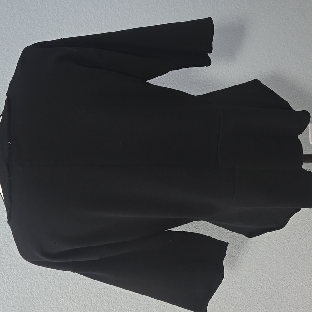 WILLIAM RAST Festival Guitar Graphic Peplum Top Black 1/2 Sleeves Sz Large - Picture 7 of 12